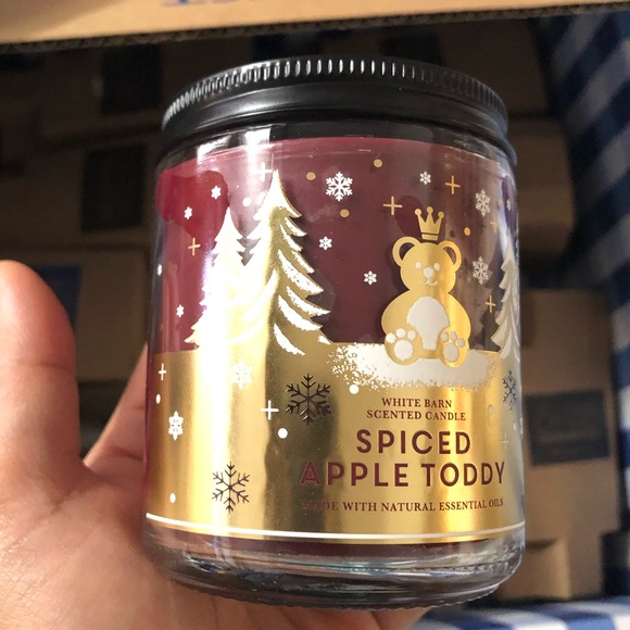 NWT Bath & Body Works Single Wick Candle SPICED APPLE TODDY - Picture 2 of 4